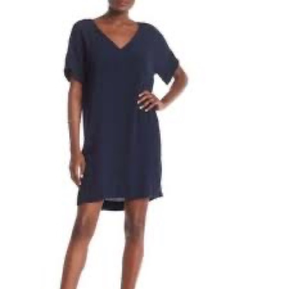 Madewell Novel Shift Dress in Navy Blue size xs